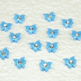 樹脂花+鑽A13(淺藍)