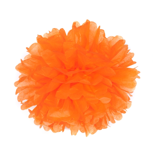 紙花球-橘色