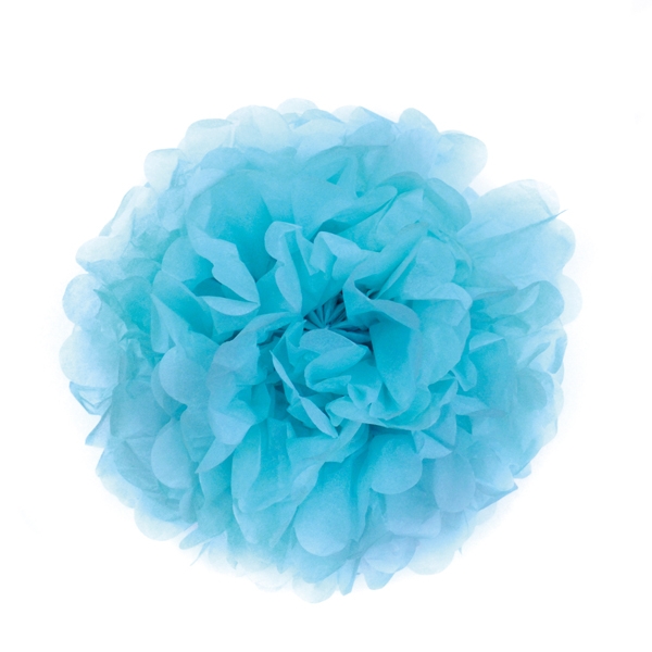 紙花球-藍色