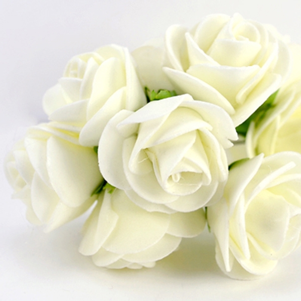 婚佈花-單色玫瑰(白)