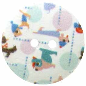 印花木扣-C030
