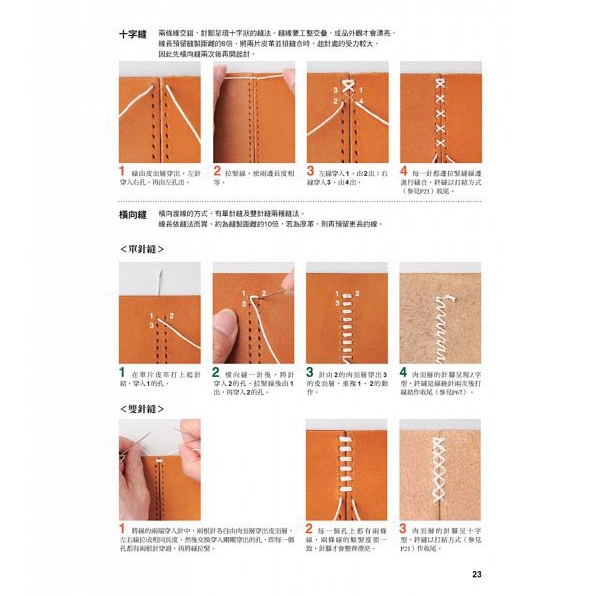 從起針開始，一次學會手縫皮革基本功